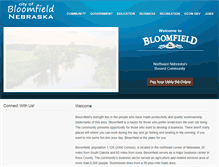 Tablet Screenshot of bloomfieldnebraska.com